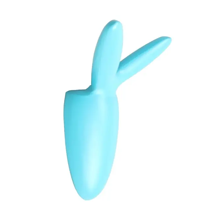 Крючок мебельный CAPPIO RABBIT, двухрожковый, цвет голубой