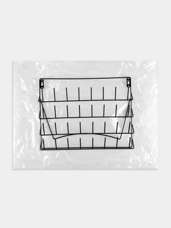 Органайзер-стойка для ниток, настенная/настольная, с подставкой, 40&times;31 см, чёрный