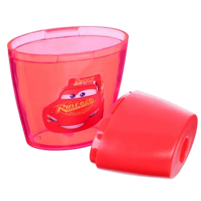 Точилка пластиковая, красная, Тачки