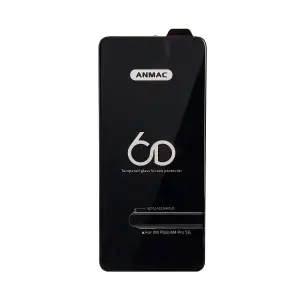 Защитное стекло для Xiaomi Poco M4 Pro Anmac 6D Black без упаковки Арт. 1137179 (10 шт./уп.)