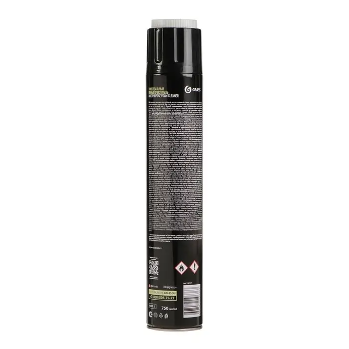 Очиститель салона Grass Multipurpose Foam Cleaner, пенный, 750 мл, аэрозоль, с щеткой Очиститель салона Grass Multipurpose Foam Cleaner, пенный, 750 мл, аэрозоль, с щеткой