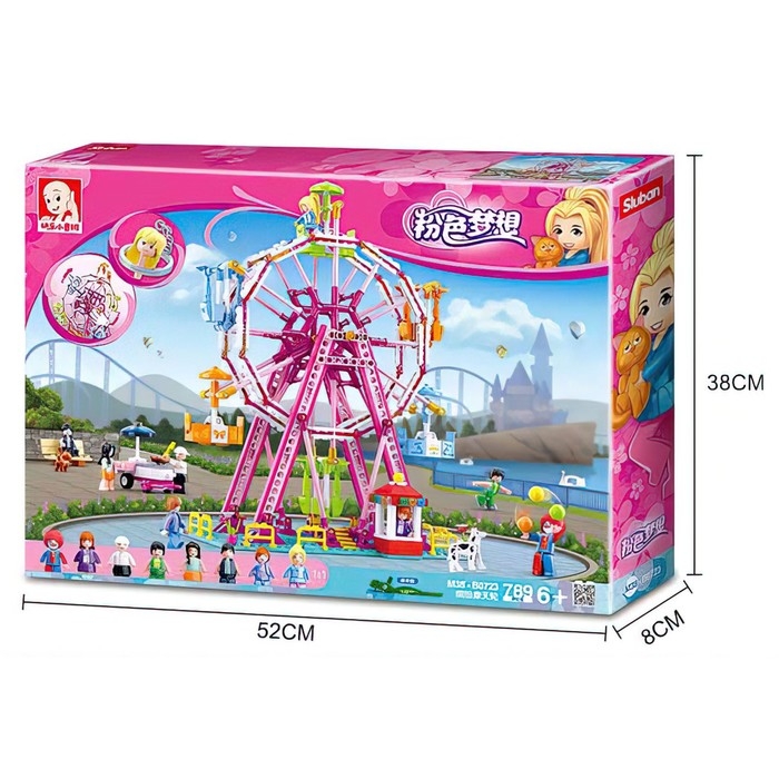 Конструктор &laquo;Розовая мечта. Колесо обозрение&raquo;, 789 деталей