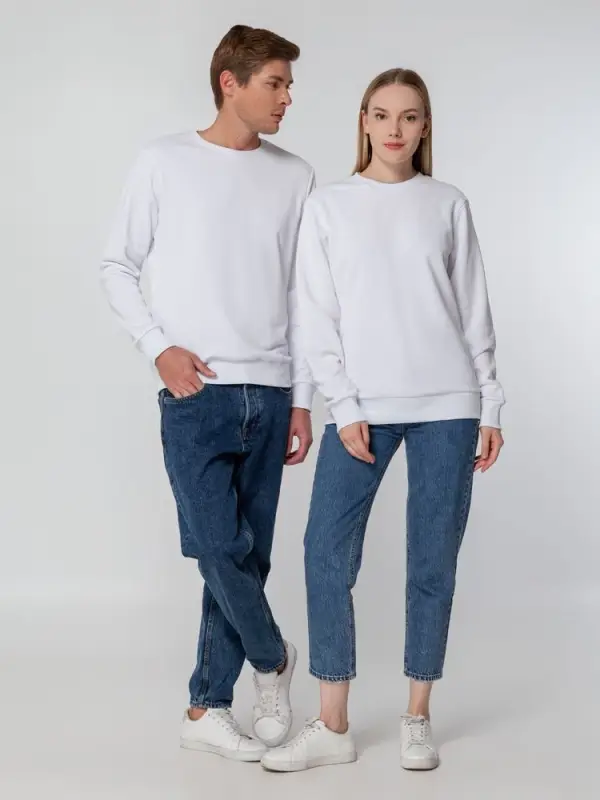 Свитшот унисекс Sublimatism, белый, размер S Свитшот унисекс Sublimatism, белый, размер S