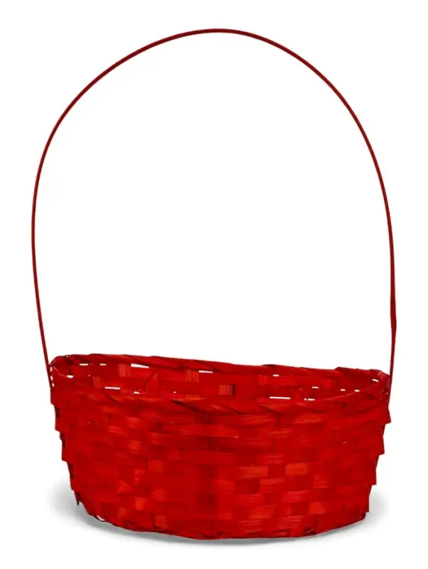 Набор корзин 3 шт 22х18x10 24х19x10 27х21x10 см ручка h=24/26/28 см Розовый