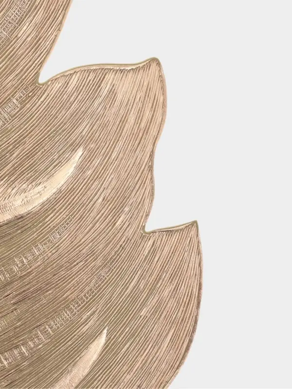 Набор салфеток для стола Доляна &laquo;Осенний лист&raquo;, 49&times;29 см, 4 шт., ПВХ, золотистый