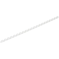 Пружины для переплета пластиковые 21 кольцо, 6 мм, (белые), 100 шт./уп