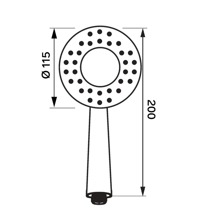 Лейка для душа ZEIN Z410, пластик, 1 режим, цвет белый/серый Лейка для душа ZEIN Z410, пластик, 1 режим, цвет белый/серый