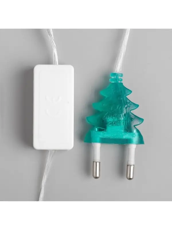 Гирлянда &laquo;Нить&raquo; 5 м с насадками &laquo;Комета&raquo;, IP20, прозрачная нить, 20 LED, свечение мульти (RG/RB), мигание, 220 В