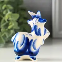 Фигурка фарфор &laquo;Козлик Паша&raquo;, 8.5 см, гжель