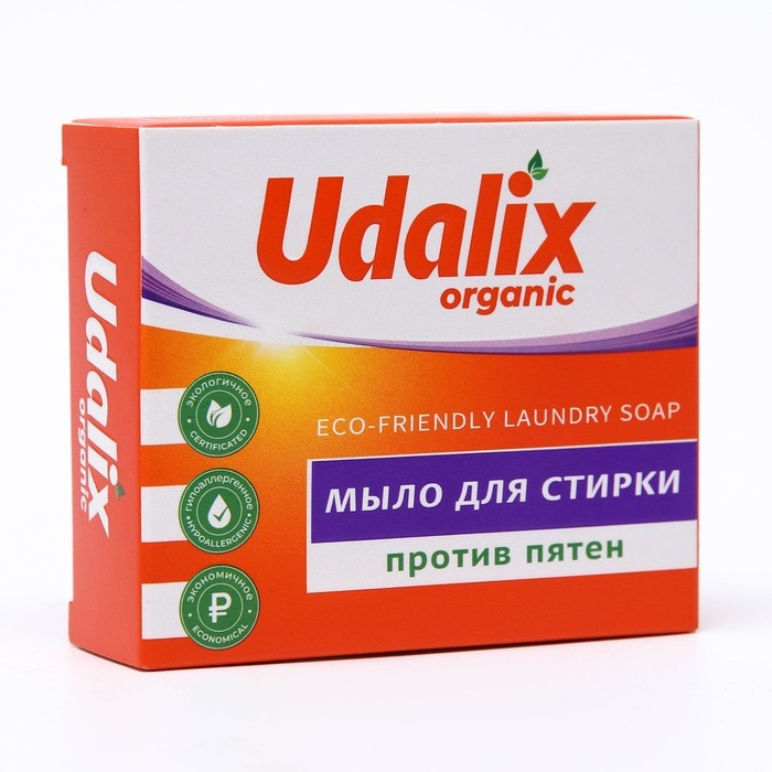 Udalix Экологичное мыло-пятновыводитель для стирки 90 г 1/30 Udalix Экологичное мыло-пятновыводитель для стирки 90 г 1/30