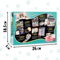 Набор &laquo;1000 котостикеров&raquo;: 4 стикербука, ролик, 3д стикеры