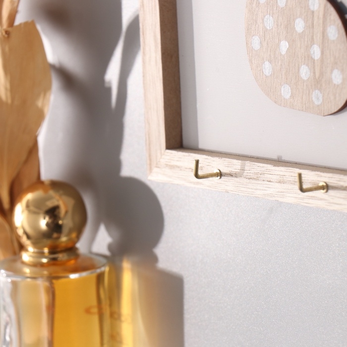 Крючки декоративные дерево Крючки декоративные дерево "Ветки монстеры и две вазы" 2,5х20х20 см