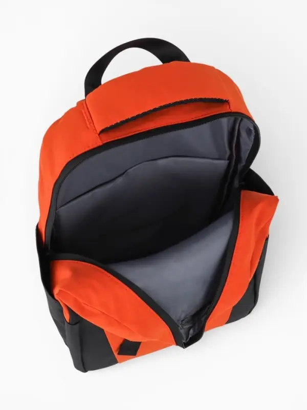 Рюкзак, 2 отделения, 3 кармана, водонепроницаемое дно, 27&times;13&times;38.5 см, оранжевый