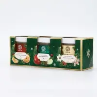 Соль для ванны, набор 3 шт х 200 г, мандарин, яблочный пунш, имбирное печенье, URAL LAB