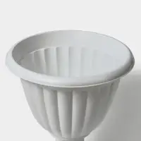 Вазон для цветов &laquo;Жасмин&raquo;, 12 л, d=37 см, h=46 см, белый