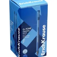 Ручка гелевая ErichKrause G-Tone Stick Original, узел 0.5 мм, синяя