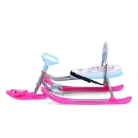 Снегокат &laquo;Тимка спорт 4-1&raquo; Единорог, со спинкой, голубой, розовый, ТС4-1 М/ЕР Nika Kids