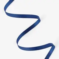 Лента репсовая, 6 мм, 23&plusmn;1 м, тёмно-синяя №38