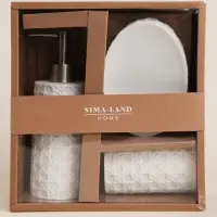 Аксессуары для ванной SL Home, 3 предмета, дозатор, мыльница, стакан