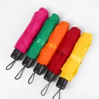 Зонт механический &laquo;Однотонный&raquo;, 3 сложения, 8 спиц, R=48/55 см, d=96 см, МИКС