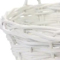 Набор плетёных корзин, 3 шт., 40&times;40&times;17, 34&times;34&times;15, 28&times;28&times;13 см, ручка h=35/32/29 см, ива, белый, Greengo
