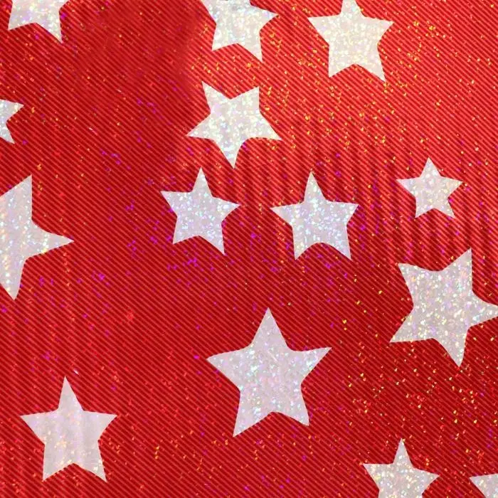 Пленка голография Пленка голография "Звёзды", красный, 70 х 100 см