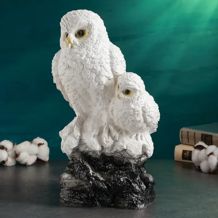 Копилка для денег &laquo;Совы полярные&raquo;, полистоун, 20&times;18&times;36 см