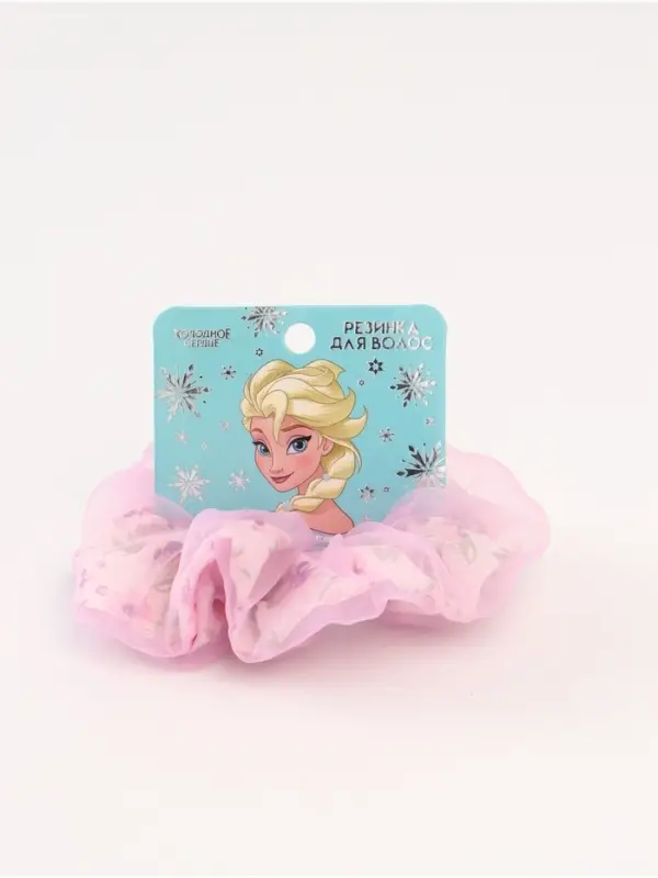 Резинка для волос «Цветы» сиреневая, Холодное сердце