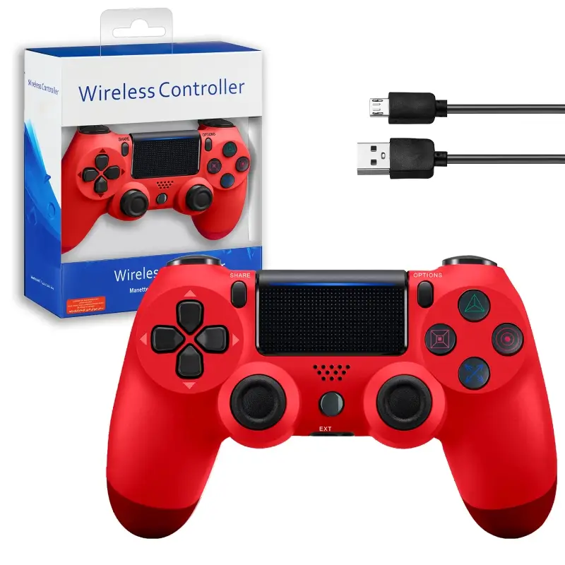 Джойстик беспроводной для консоли красный (no logo)
