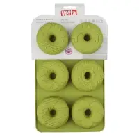 VETTA Форма силиконовая 6 ячеек, 27x16,5x3см "Пончики", 3 цвета