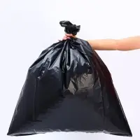 Мешки для мусора в рулоне UpakLand 160 л, черные, ПВД, толщина 40 мкм, 10 шт., 88&times;106 см