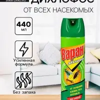 Дихлофос универсальный от всех насекомых, Варан, без запаха, 440 мл