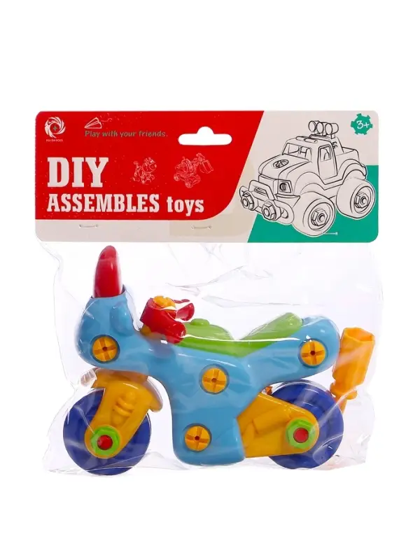 Конструктор для малышей &laquo;Мотоцикл&raquo;, 27 деталей