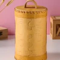 Туес &laquo;Подсолнухи&raquo;, 12х17см береста