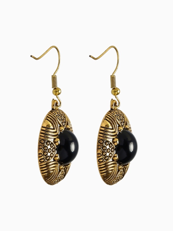 Серьги «Ажур» винтаж, цвет чёрный в чернённом серебре Серьги «Ажур» винтаж, цвет чёрный в чернённом серебре