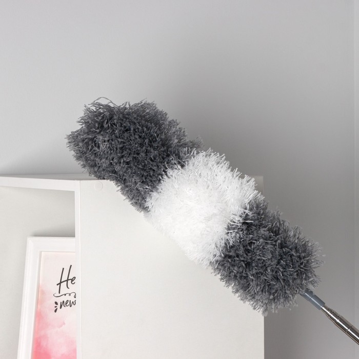 Щётка для пыли Raccoon, плоская насадка 40×7,5 см, пушистая насадка 41×13 см, телескопическая ручка 230 см Щётка для пыли Raccoon, плоская насадка 40×7,5 см, пушистая насадка 41×13 см, телескопическая ручка 230 см