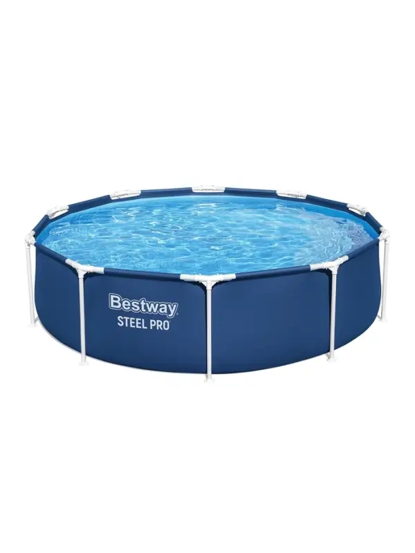 Бассейн каркасный Steel Pro, 305&times;76 см, фильтр-насос, круглый. 56679 Bestway