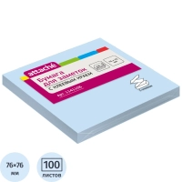 Стикеры Z-сложения ATTACHE с клеев.краем Z-блок 76х76 голубой 100л