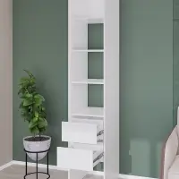 Стеллаж модульной гардеробной системы «Модус», 2090×400×520 мм, цвет белый Стеллаж модульной гардеробной системы «Модус», 2090×400×520 мм, цвет белый