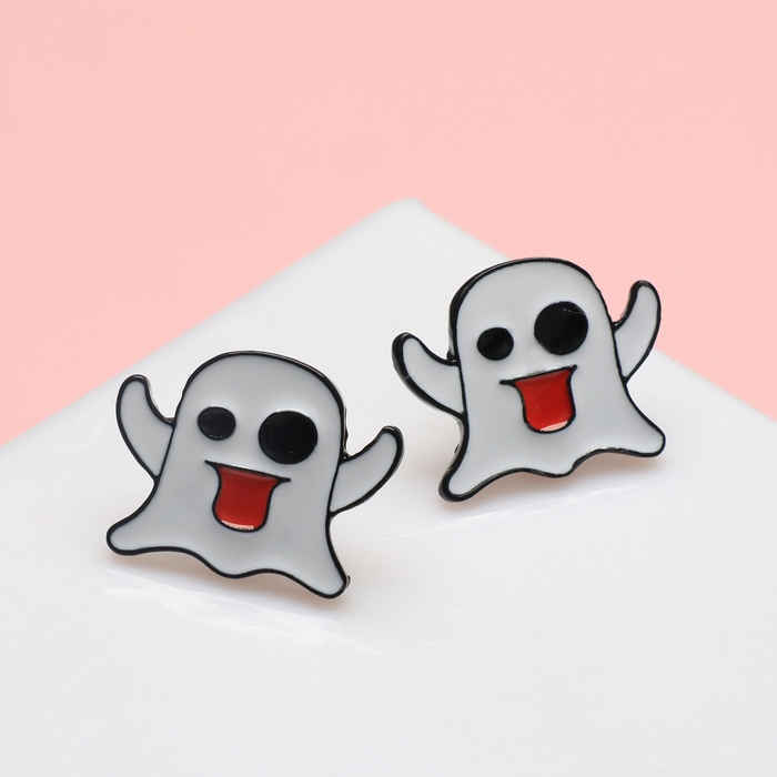 Серьги «Привидения» кривляки, цветные Серьги «Привидения» кривляки, цветные