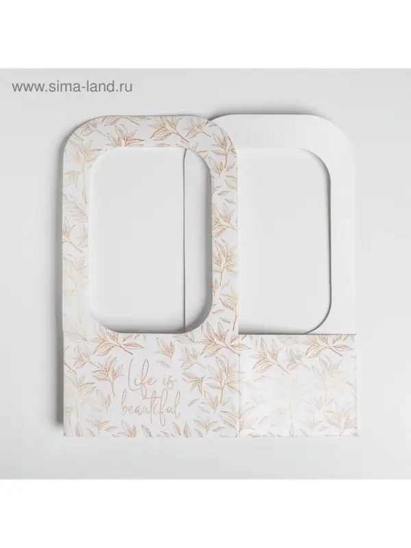 Коробка-переноска для цветов &laquo;Веточки&raquo;, 17&times;12&times;32 см