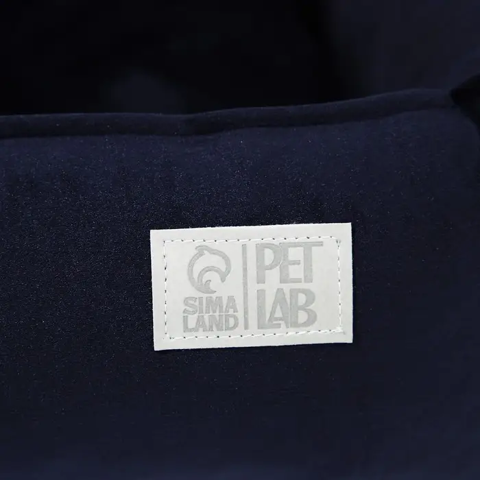 Лежанка для кошек и собак велюровая Pet Lab, 45 х 40 х 15 см, синяя Лежанка для кошек и собак велюровая Pet Lab, 45 х 40 х 15 см, синяя