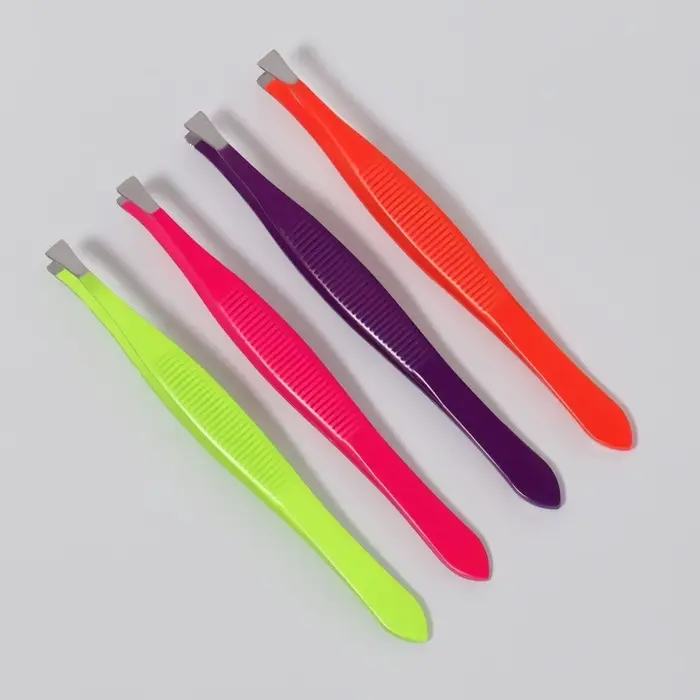 Пинцет прямой, узкий, 9 см, МИКС Пинцет прямой, узкий, 9 см, МИКС