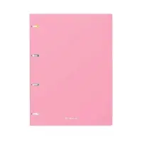 Тетрадь на кольцах ErichKrause. Pastel А4, 80 листов, в клетку, пластиковая обложка, блок офсет, 100% белизна, МИКС