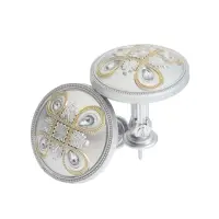 Крючок для штор CAPPIO KS033, d=98 мм, цвет серебро с золотом, 2 шт Крючок для штор CAPPIO KS033, d=98 мм, цвет серебро с золотом, 2 шт