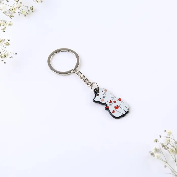 Брелок для ключей парный &laquo;ЗаМУРчательная любовь&raquo;, акриловый, 13.3&times;8