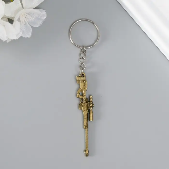 Металлический брелок для ключей на кольце «Оружие», МИКС Металлический брелок для ключей на кольце «Оружие», МИКС