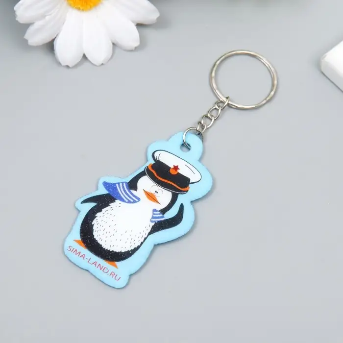 Брелок для ключей на кольце «Пингвин-морячок», EVA, 3.8×6.5 см Брелок для ключей на кольце «Пингвин-морячок», EVA, 3.8×6.5 см