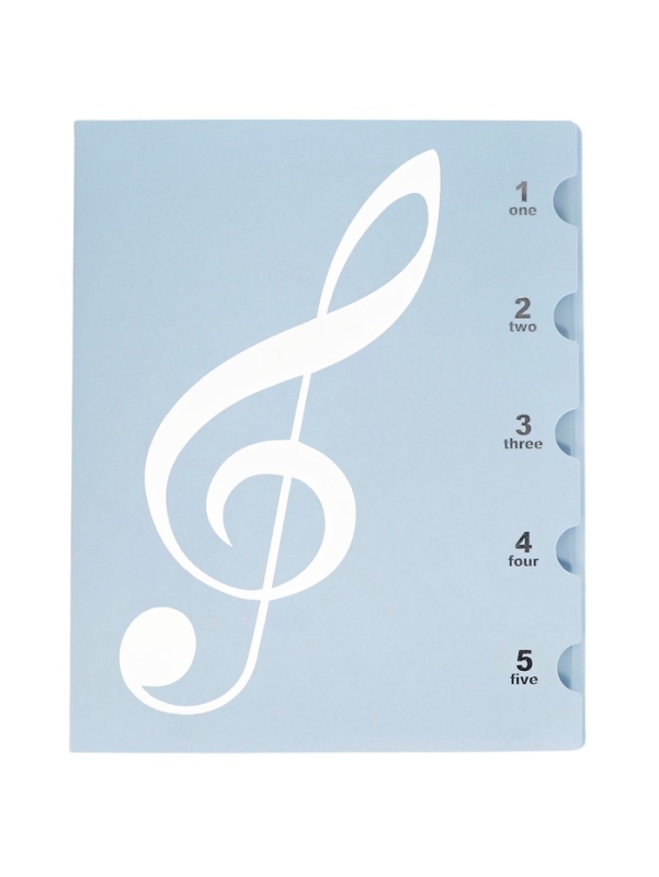 Нотная папка - 20 файлов 40 листов голубая Нотная папка - 20 файлов 40 листов голубая