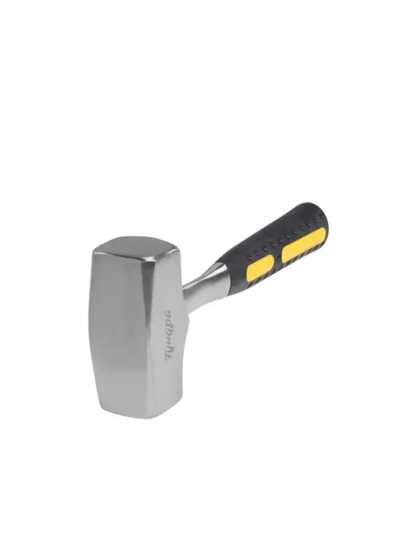 Кувалда ТУНДРА, цельнокованая, квадратный боек, двухкомпонентная рукоятка, 2 кг